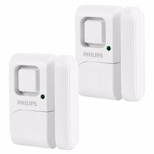 Philips Personal Security Window and Door Alarm, 2-Pack, White