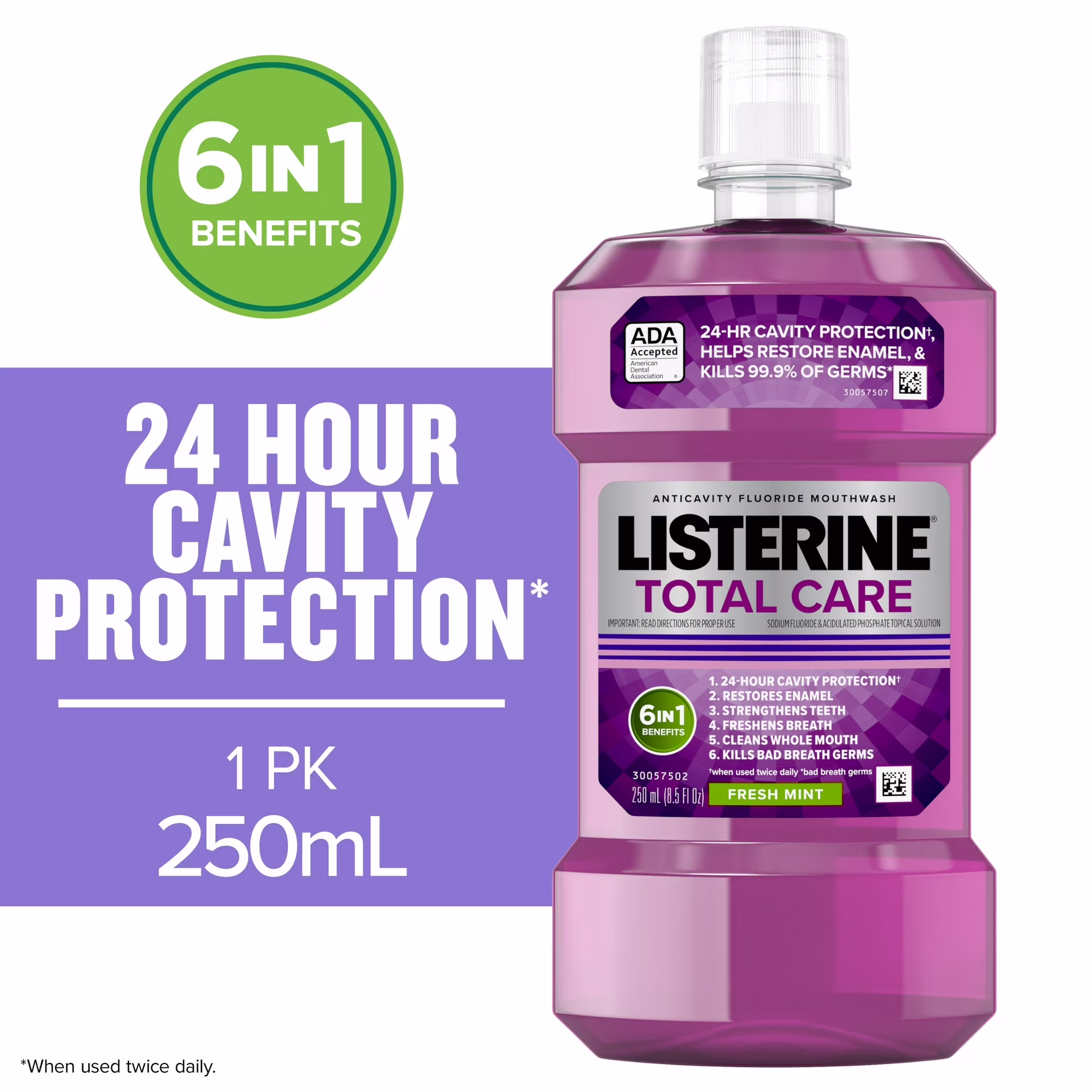Listerine Total Care Anticavity Fluoride Mouthwash